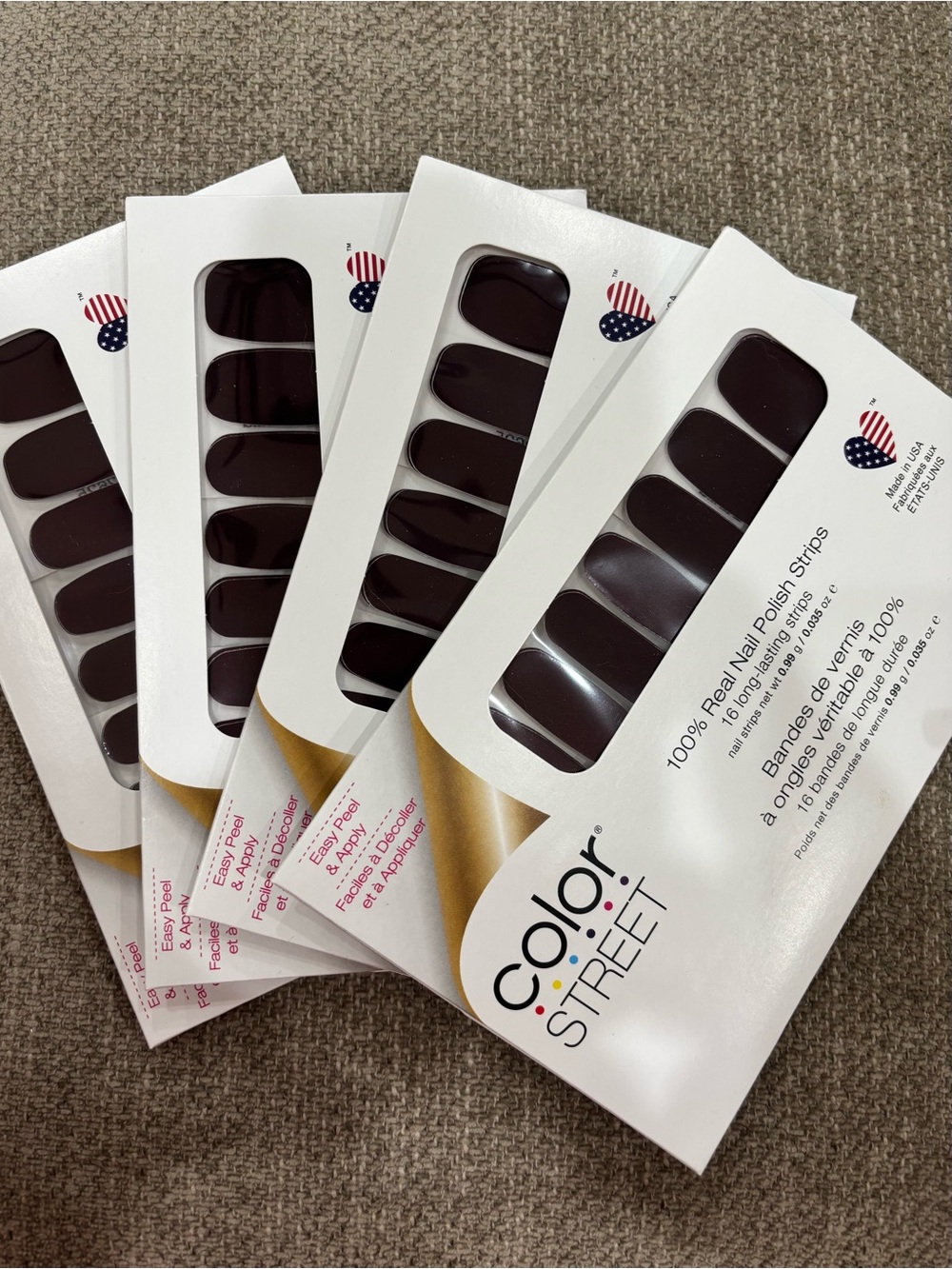 Set of 4-COLOR STREET Nail Polish Strips